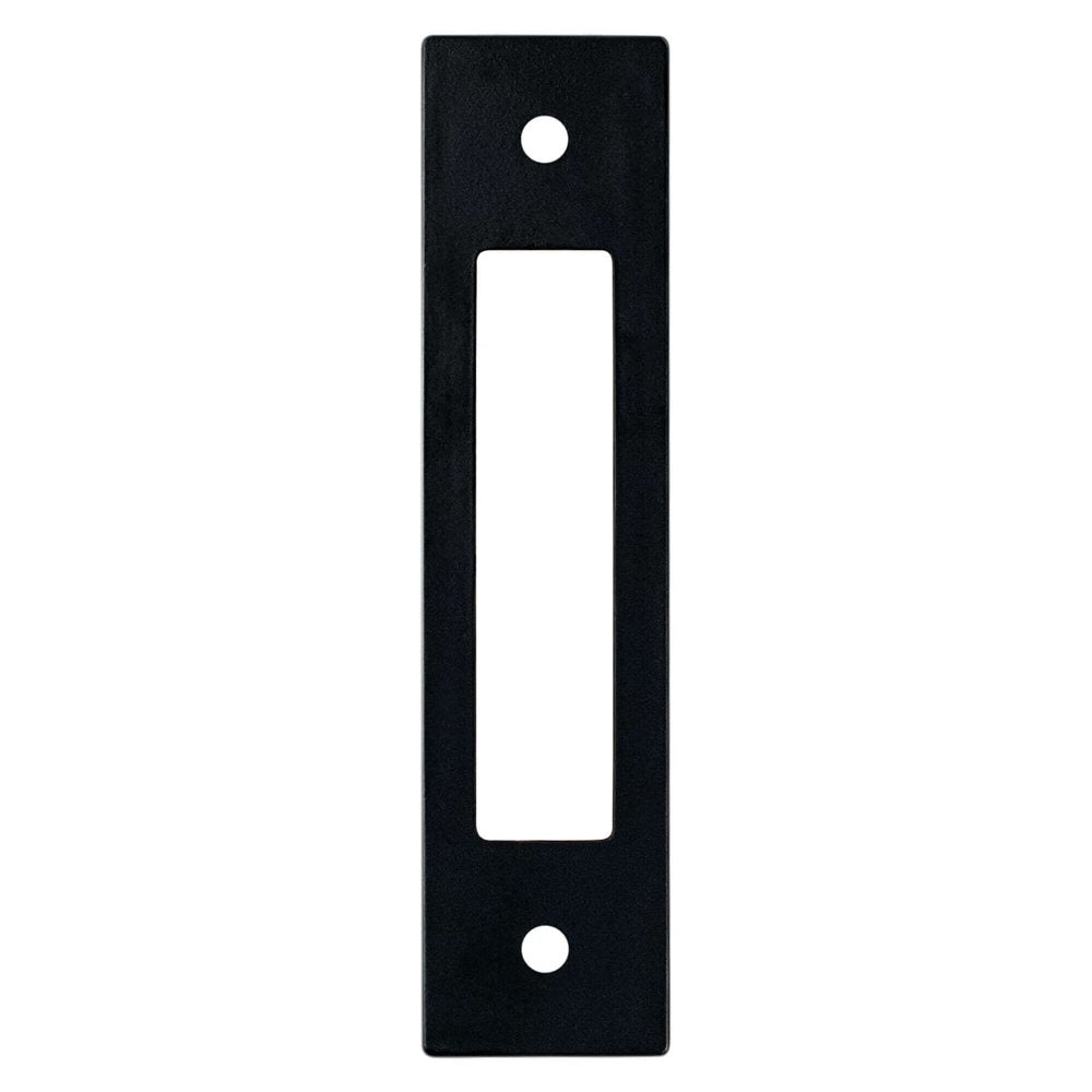 Matte Black Cutout Drawer Pull Backplates - Forge Hardware Studio
