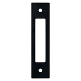 Matte Black Cutout Drawer Pull Backplates - Forge Hardware Studio
