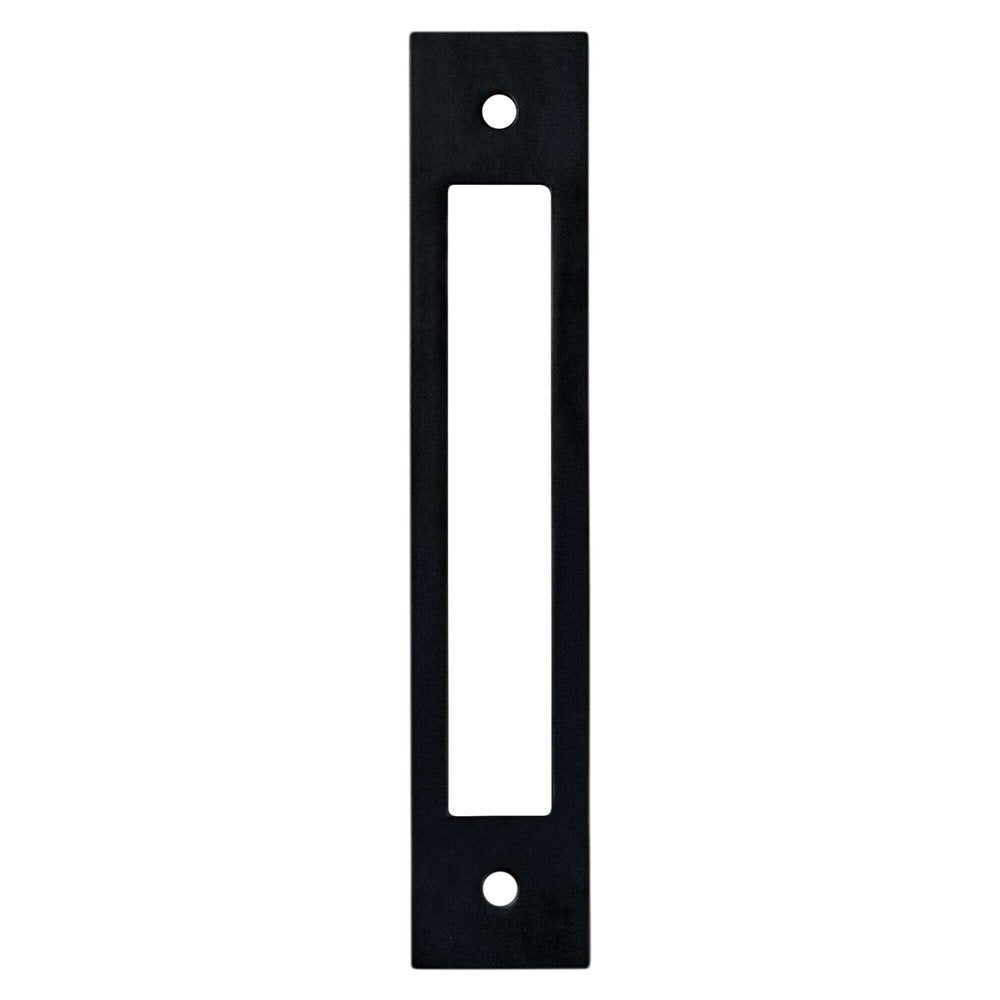 Matte Black Cutout Drawer Pull Backplates - Forge Hardware Studio