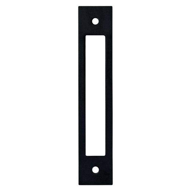 Matte Black Cutout Drawer Pull Backplates - Forge Hardware Studio