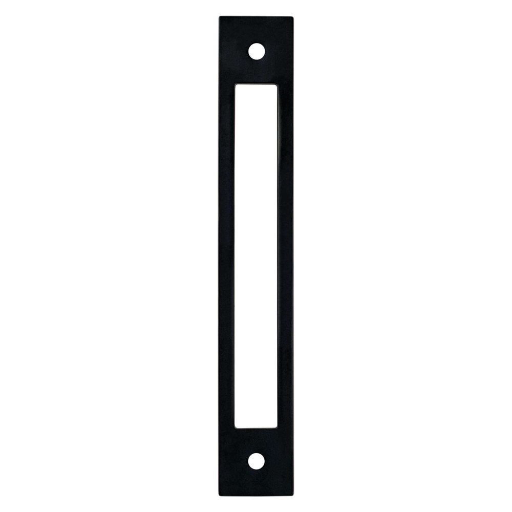 Matte Black Cutout Drawer Pull Backplates - Forge Hardware Studio
