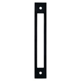 Matte Black Cutout Drawer Pull Backplates - Forge Hardware Studio