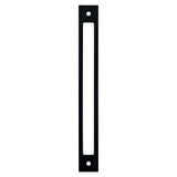 Matte Black Cutout Drawer Pull Backplates - Forge Hardware Studio