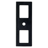 Matte Black Cutout Drawer Pull Backplates - Forge Hardware Studio