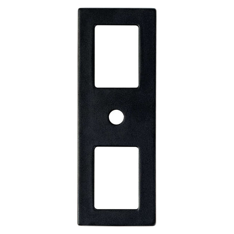Matte Black Cutout Drawer Pull Backplates - Forge Hardware Studio