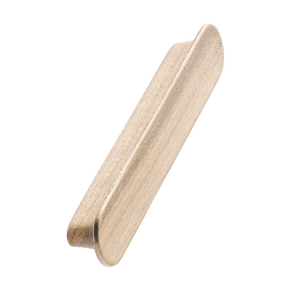 Unlacquered Oak Wood "Tuba" Cabinet Knob and Drawer Pulls - Forge Hardware Studio