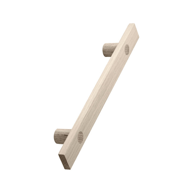 Untreated Oak Wood "Longa" Drawer Pulls - Euro • Knobs