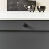 Matte Black "Motion" Knob and Drawer Pull