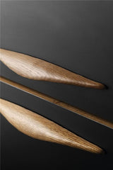 Lacquered Walnut "Manta" Wood Drawer Handle - Forge Hardware Studio