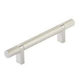 Knurled T-Bar Satin Nickel Cabinet Knobs and Drawer Pulls