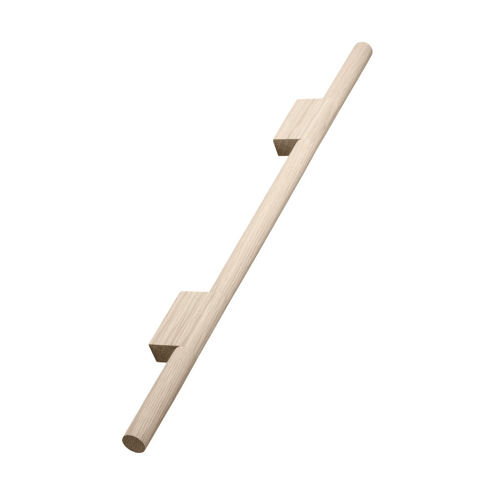 Untreated Oak Wood "Magnum" Drawer Pulls - Euro • Knobs