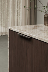 Dark Bronze "Comet" Edge Drawer Tab Pulls - Euro • Knobs