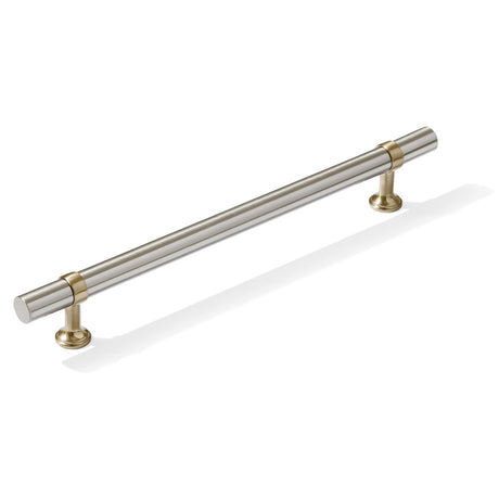 Smooth T-Bar "Contemporary" Champagne Bronze and Satin Nickel Knobs and Pulls
