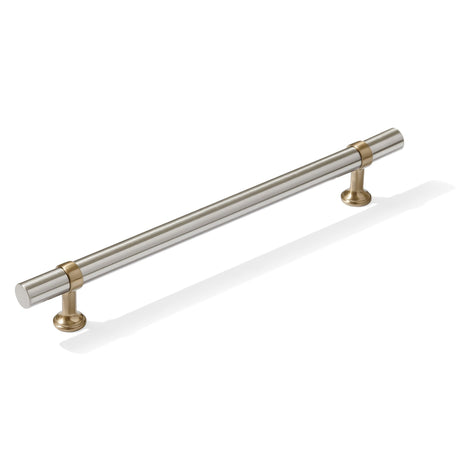 Smooth T-Bar "Contemporary" Champagne Bronze and Satin Nickel Knobs and Pulls