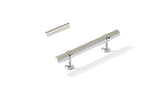 Knurled T-Bar "Contemporary" Polished Chrome Knobs and Pulls - Forge Hardware Studio
