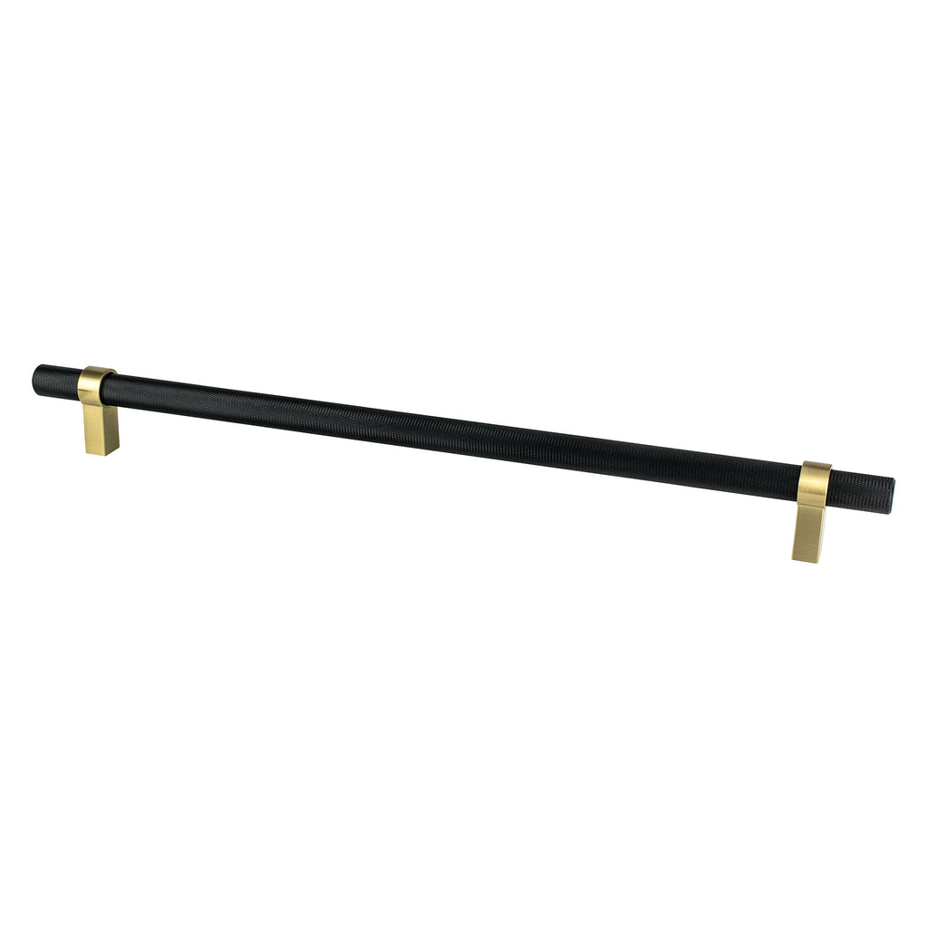 Knurled "Prelude" Champagne Bronze and Matte Black Cabinet Knobs and Drawer Pulls - Forge Hardware Studio