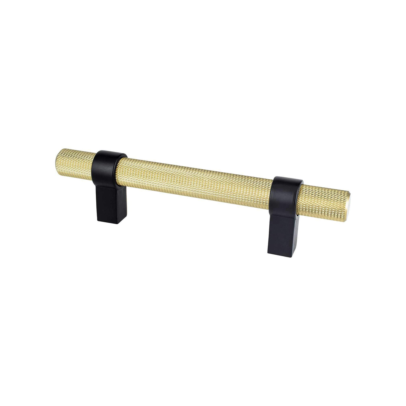 Knurled "Prelude" Champagne Bronze and Matte Black Knobs and Pulls