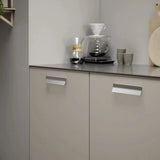 Satin Steel "Leaf" Tab Drawer Pulls - Forge Hardware Studio