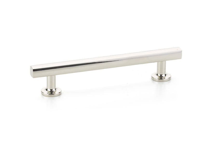 T-Bar "Geo" Cabinet Knobs and Drawer Pulls in Polished Nickel - Forge Hardware Studio