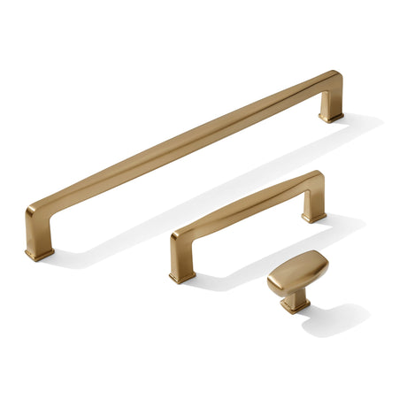 Champagne Bronze "Kelly No.1" Cabinet Knobs and Drawer Pulls - Forge Hardware Studio