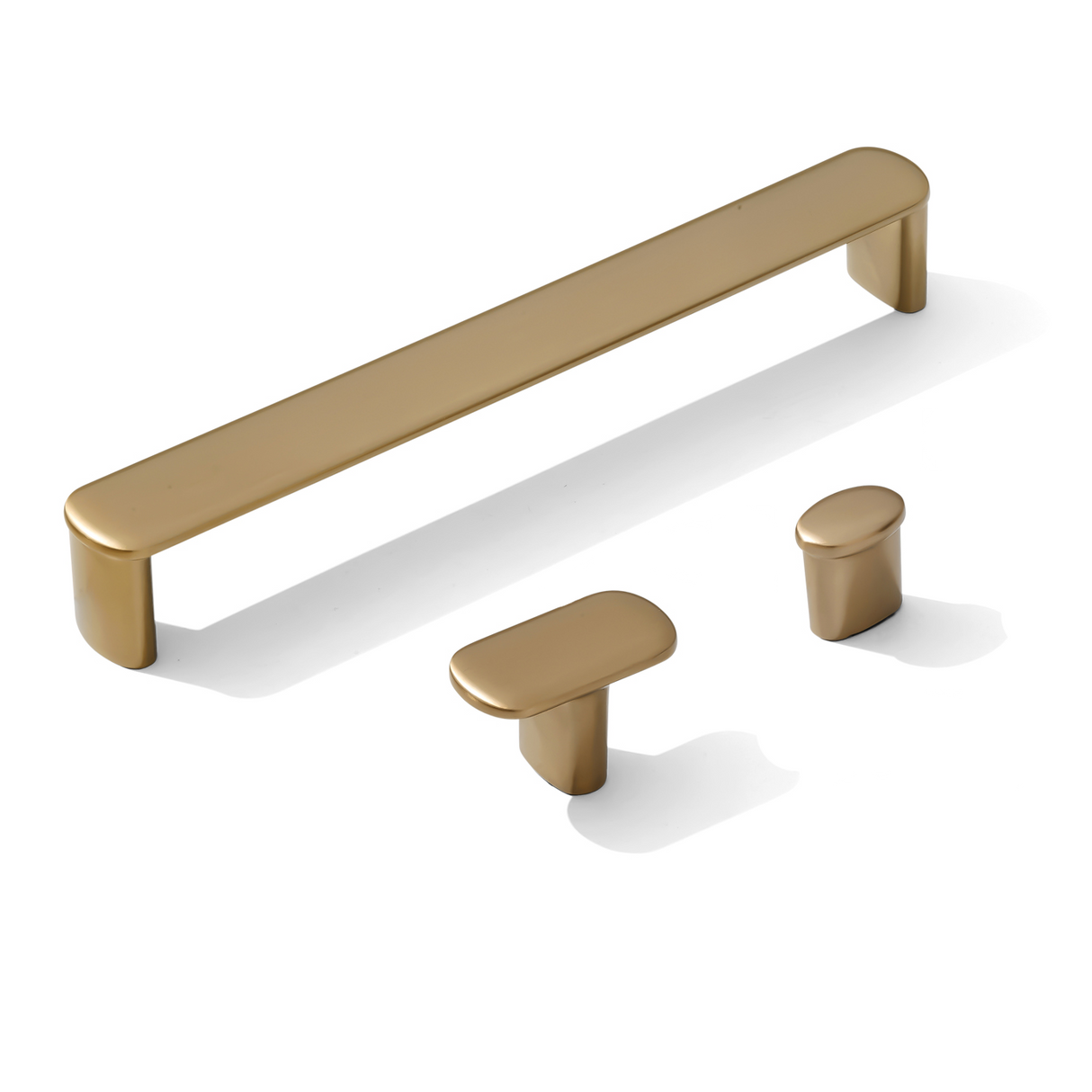 Champagne Bronze "Lake" Drawer Pulls and Cabinet Knobs - Forge Hardware Studio