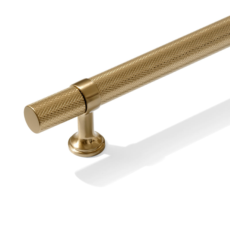 Knurled T-Bar "Contemporary" Champagne Bronze Knobs and Pulls - Forge Hardware Studio