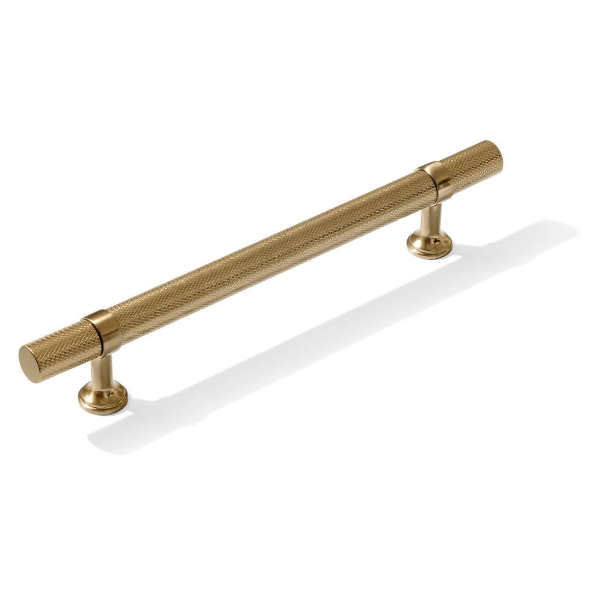 Knurled T-Bar "Contemporary" Champagne Bronze Knobs and Pulls