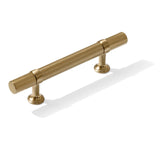 Knurled T-Bar "Contemporary" Champagne Bronze Knobs and Pulls