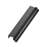Brushed Matte Black "Volet" Cabinet Drawer Pulls