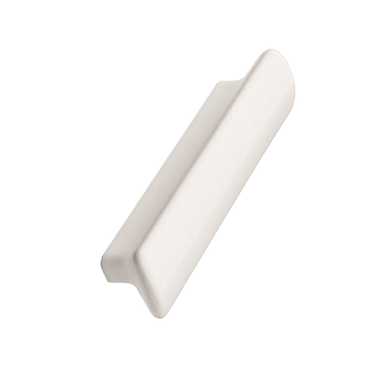 Glossy White "Vanilla" Cabinet Knob and Drawer Pull - Euro • Knobs