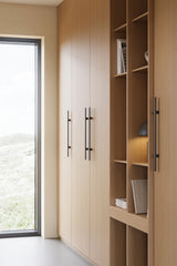 Lacquered Black Wood "Japan" Cabinet Knob and Drawer Pulls - Euro • Knobs