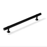 Smooth T-Bar "Contemporary" Matte Black Knobs and Pulls
