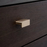 Brushed Brass "Elan" Knob and Drawer Pulls