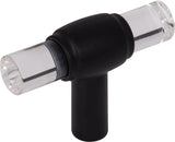 Lucite Matte Black "Nash" Drawer Pulls and Cabinet Knobs