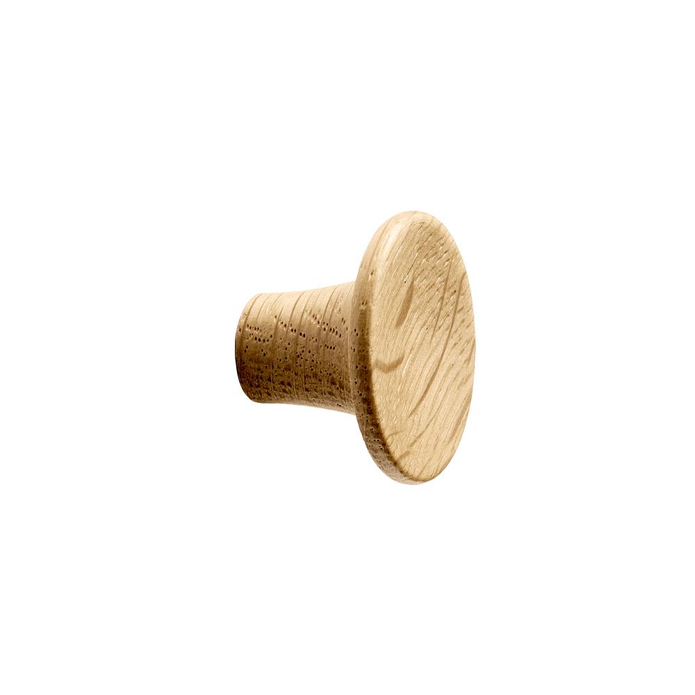 Lacquered Oak Wood "Tuba" Cabinet Knob and Drawer Pulls - Forge Hardware Studio