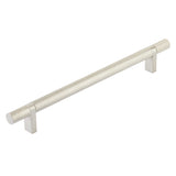 Knurled T-Bar Satin Nickel Cabinet Knobs and Drawer Pulls