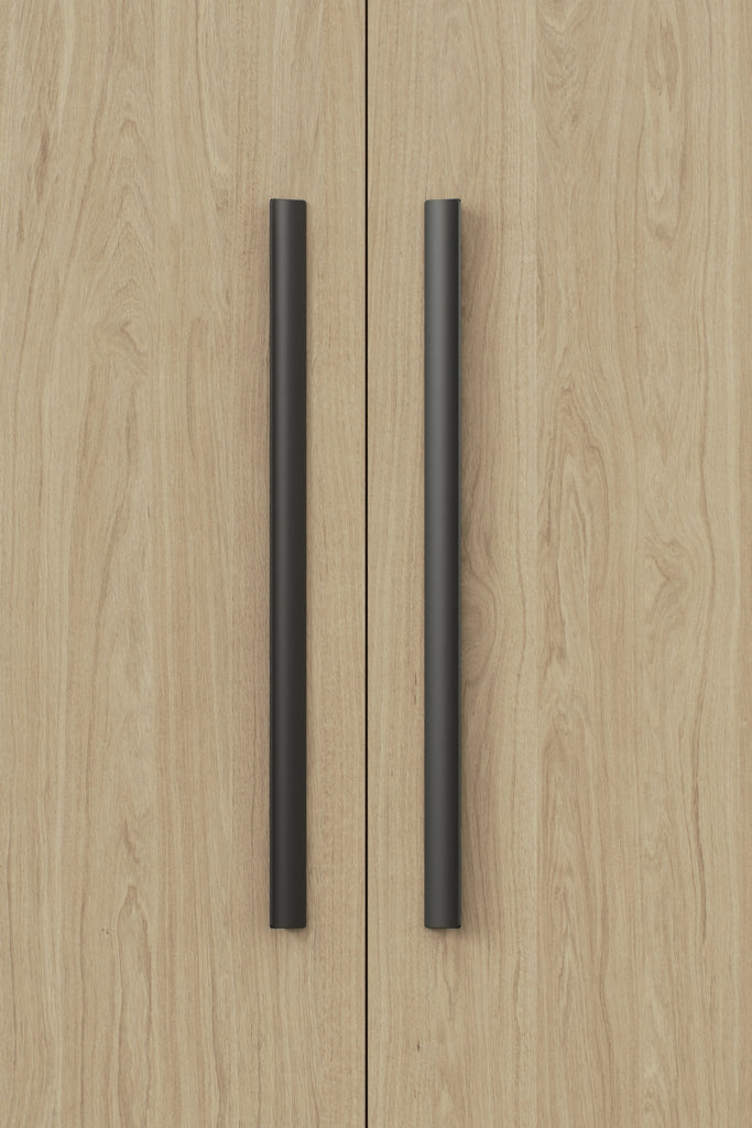Matte Black "Ciel" Tab Drawer Pulls - Forge Hardware Studio