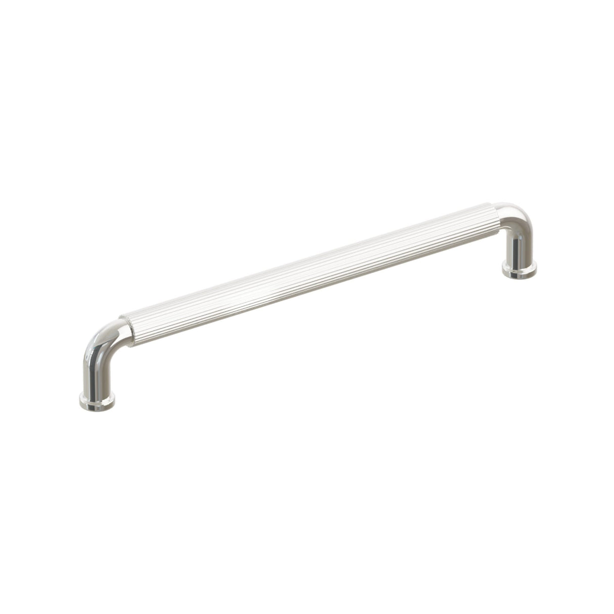 Polished Nickel "ES Fluted" Round Knobs and Drawer Pulls