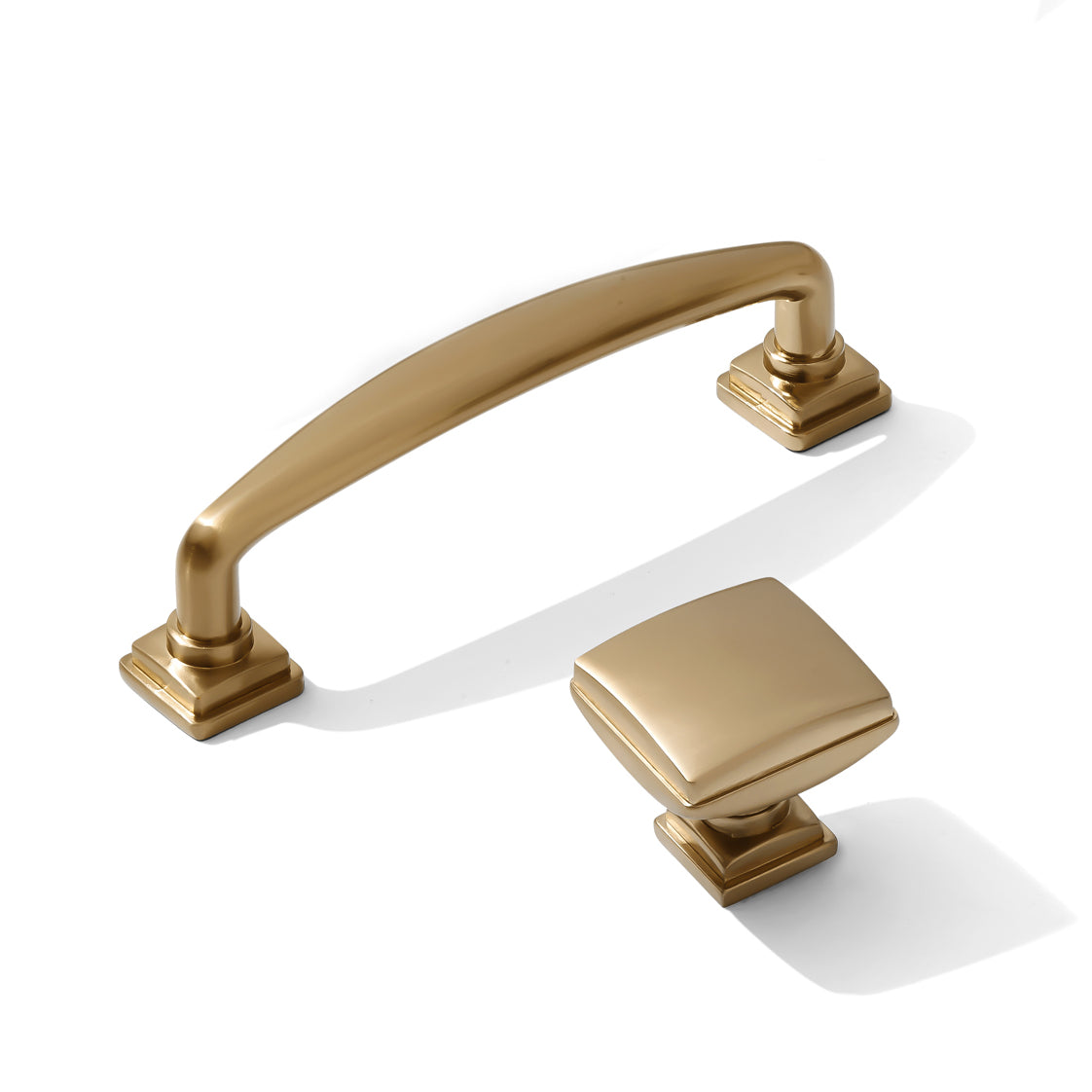 Kelly No.2 Cabinet Knob and Drawer Pulls in Champagne Bronze
