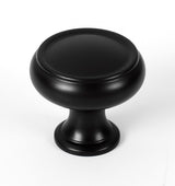 Transitional Matte Black "Perry" Cabinet Knobs and Drawer Pulls - Forge Hardware Studio