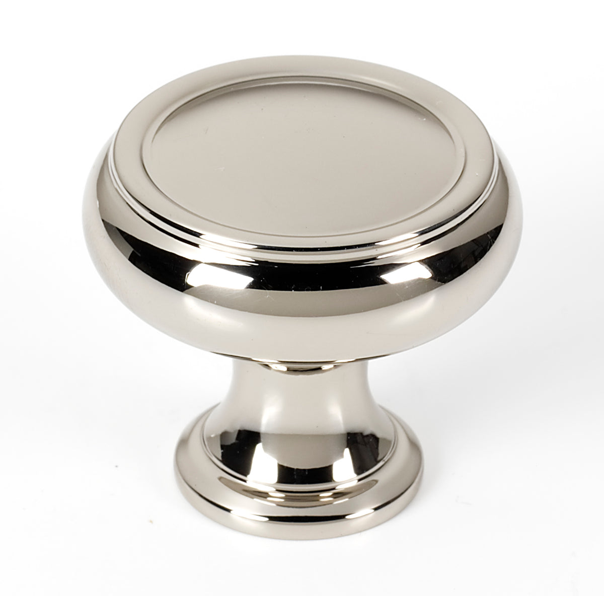 Transitional Polished Nickel "Perry" Cabinet Knobs and Drawer Pulls - Forge Hardware Studio