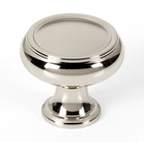 Transitional Polished Nickel "Perry" Cabinet Knobs and Drawer Pulls - Forge Hardware Studio
