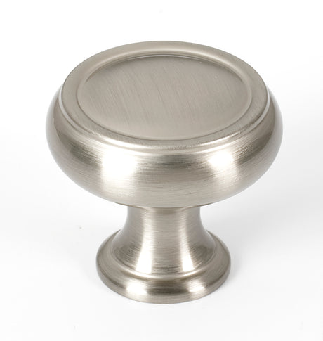 Transitional Satin Nickel "Perry" Cabinet Knobs and Drawer Pulls - Forge Hardware Studio