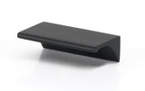 Matte Black "Graham" Tab Drawer Pull - Forge Hardware Studio