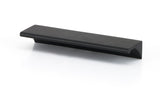 Matte Black "Graham" Tab Drawer Pull - Forge Hardware Studio