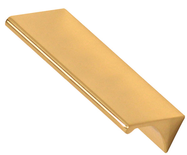 Polished Brass "Graham" Tab Drawer Pull - Forge Hardware Studio