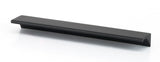 Matte Black "Graham" Tab Drawer Pull - Forge Hardware Studio