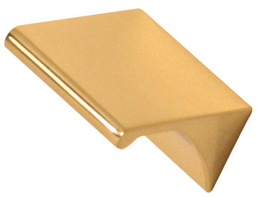 Polished Brass "Graham" Tab Drawer Pull - Forge Hardware Studio