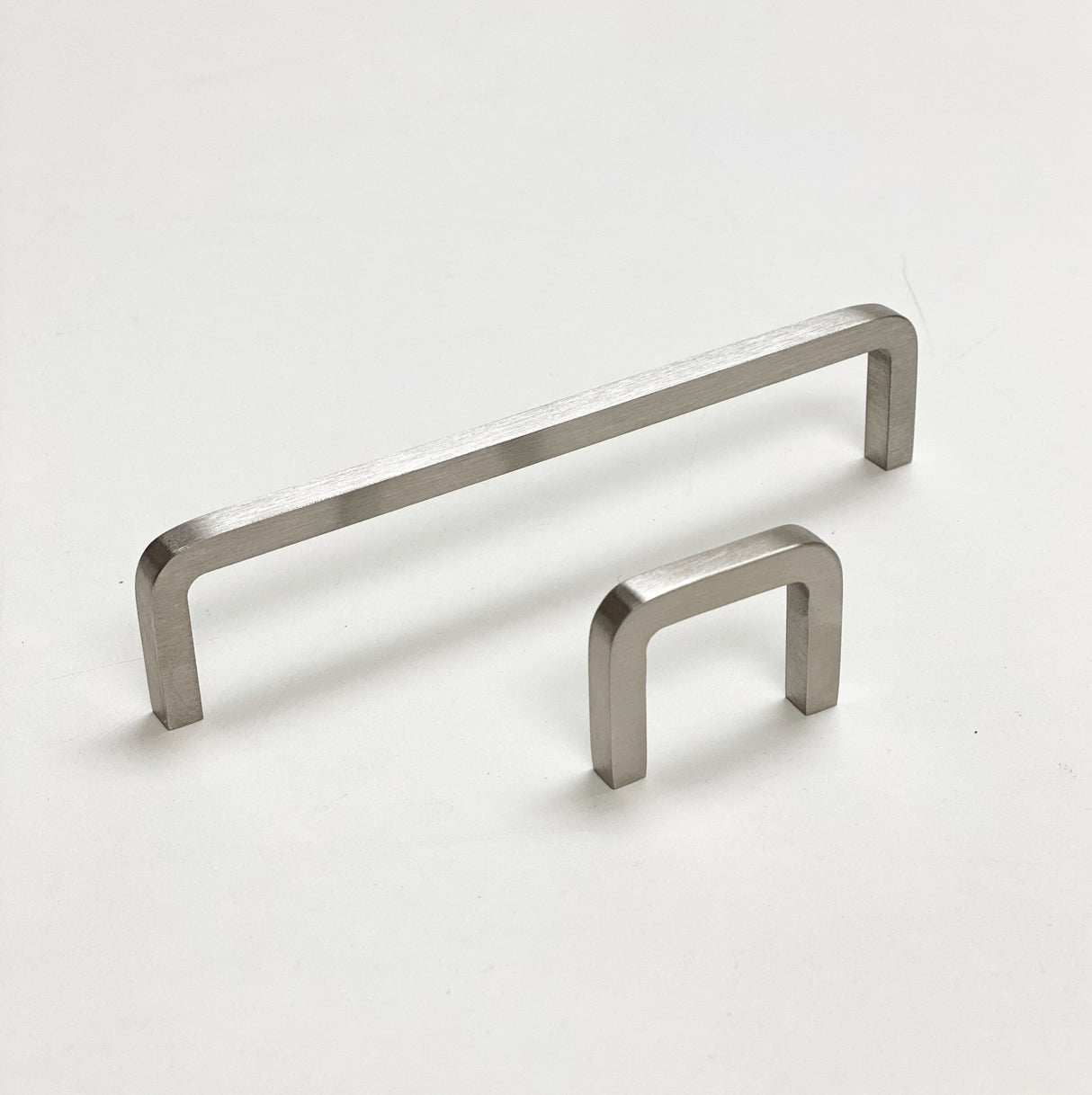 Brushed Nickel "Lumia" Cabinet Knobs and Drawer Pulls - Forge Hardware Studio