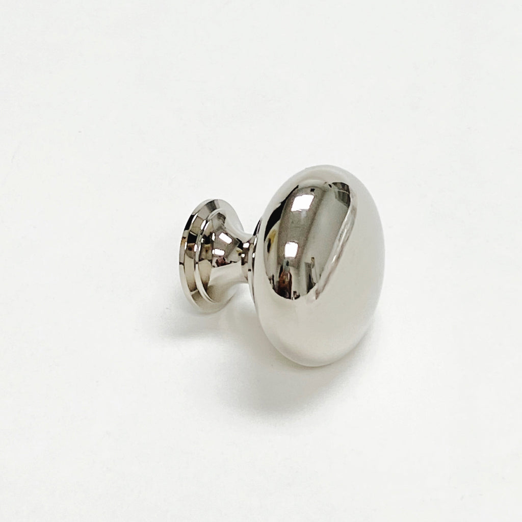 Polished Nickel "Eloise" Round Cabinet Knob - Forge Hardware Studio